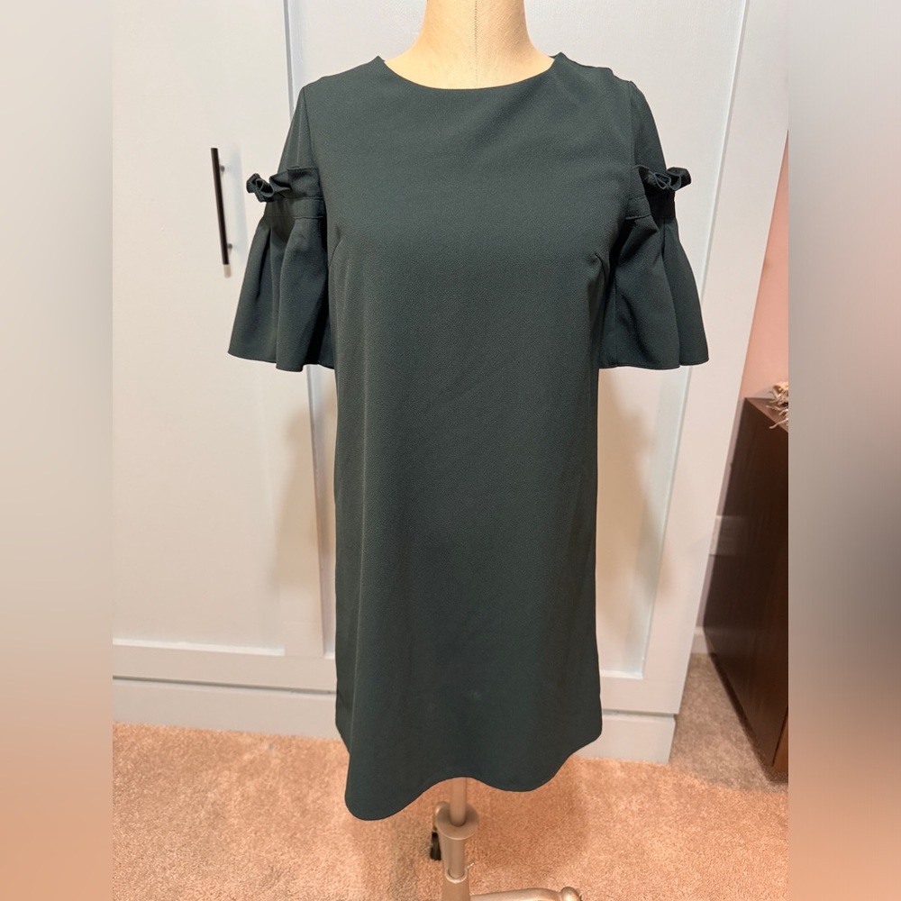 She + sky green dress